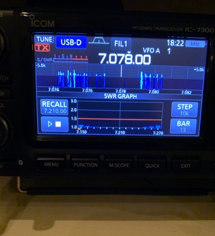 KJ5DRI Triad antenna tunes entire 40m